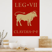 Keizerlijk Romeins leger - Legio VII Claudia Poster (Keuken)