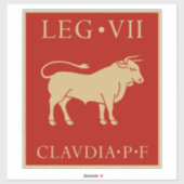 Keizerlijk Romeins leger - Legio VII Claudia Sticker (Vel)