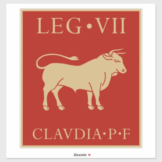 Keizerlijk Romeins leger - Legio VII Claudia Sticker (Vel)
