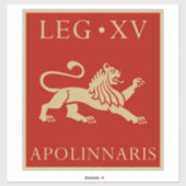 Keizerlijk Romeins leger - Legio XV Apollinaris Sticker (Vel)