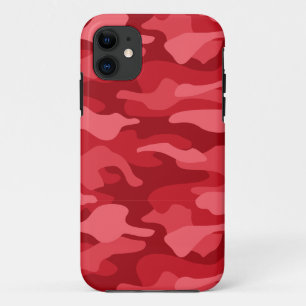 Keizerlijk Rood Eenkleurige Camouflage Case-Mate iPhone Case