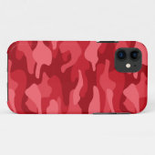 Keizerlijk Rood Eenkleurige Camouflage Case-Mate iPhone Case (Achterkant (horizontaal))