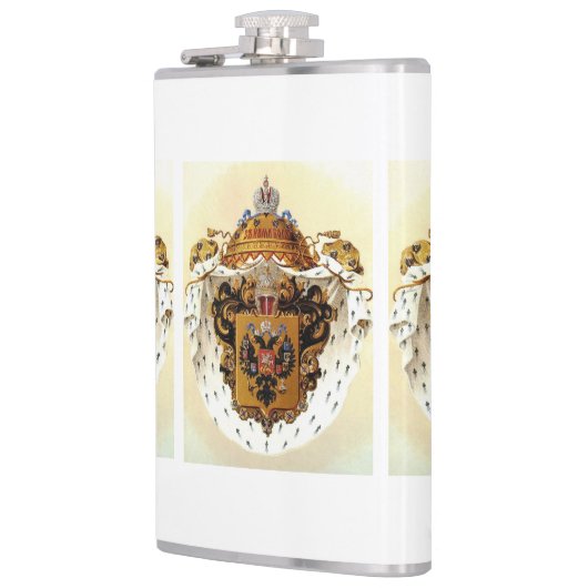 Keizerlijk Rusland mindere wapenschild Heupfles (Links)