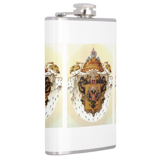 Keizerlijk Rusland mindere wapenschild Heupfles (Rechts)