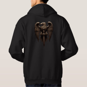 Keizerlijke adelaar met zwaard - Majestic Gold Emb Hoodie