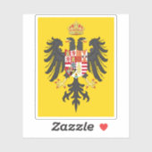 Keizerlijke banier van Karel V (1519-1556) Sticker (Vel)