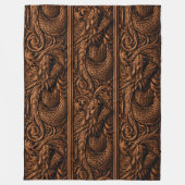 Keizerlijke Dragonwood gesneden fleece deken (Voorkant)