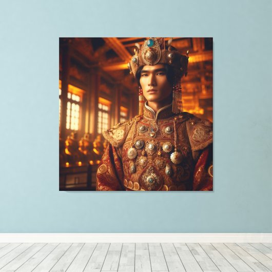 keizerlijke eerbied canvas afdruk (Insitu (Houten vloer))