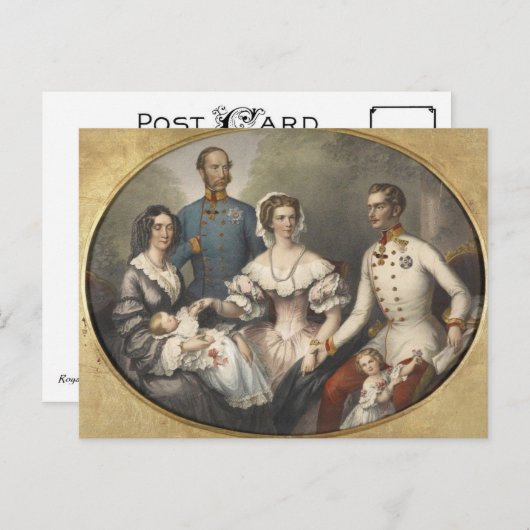 Keizerlijke familie Oostenrijk, keizerin Sissi 185 Briefkaart (Voorkant / Achterkant)