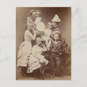 Keizerlijke familie van Pruisen 1874 Briefkaart