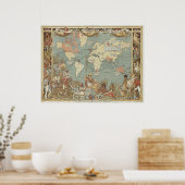 Keizerlijke Federatie 1886 | Walter Crane Poster (Keuken)