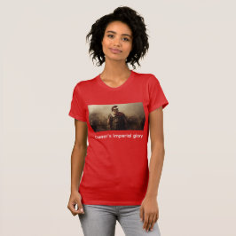Keizerlijke glorie van Caesar rood T-shirt