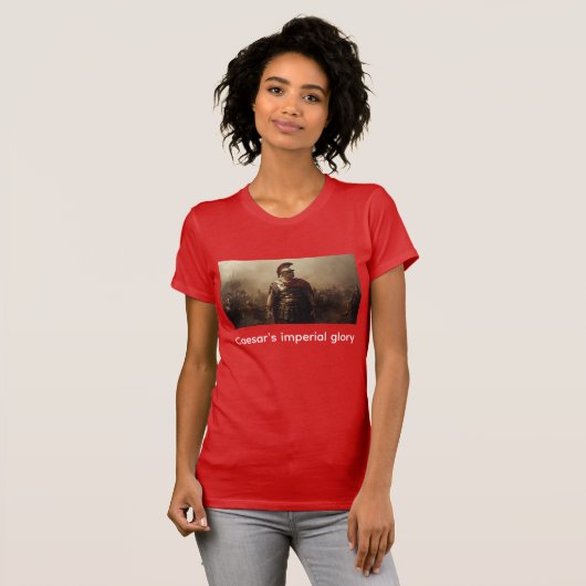 Keizerlijke glorie van Caesar rood T-shirt (Voorkant volledig)