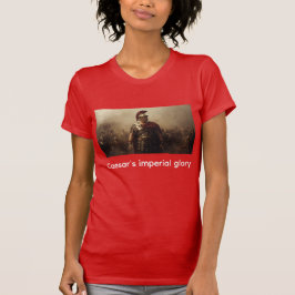 Keizerlijke glorie van Caesar rood T-shirt