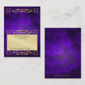 Keizerlijke Paarse vouwtafel Plaatskaart Plaatskaartje (Voorkant / Achterkant)