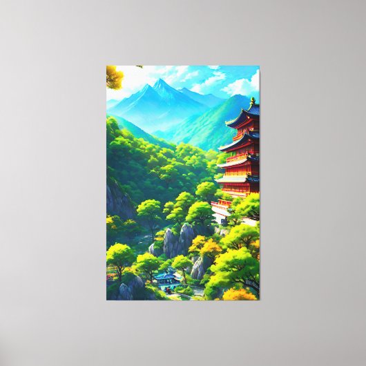 Keizerlijke rust: omhelzing van Natuur Canvas Afdruk (Voorkant)