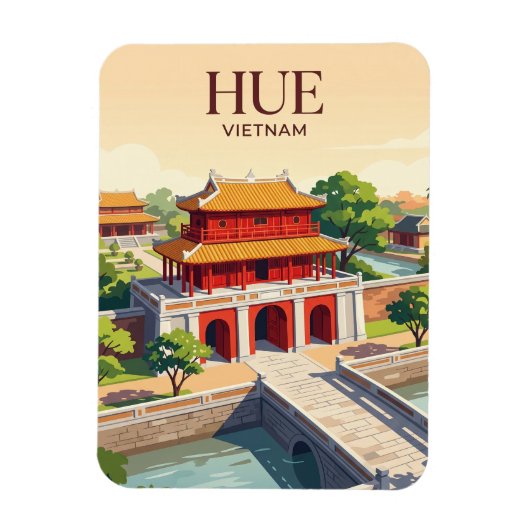 Keizerlijke Stad, Hue Vietnam Magneet (Verticaal)