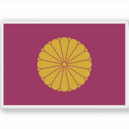 Keizerlijke standaard van keizer emeritus (2019-he sticker (Voorkant)