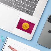 Keizerlijke standaard van keizer emeritus (2019-he sticker (Laptop met iPhone)