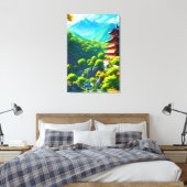 Keizerlijke Tranquiliteit: De Omarming van de Natu Canvas Afdruk (Insitu (Slaapkamer))