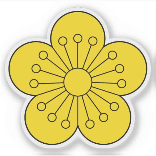 Keizerlijke Zegel van het Koreaanse Rijk (Ihwamun) Sticker (Voorkant)