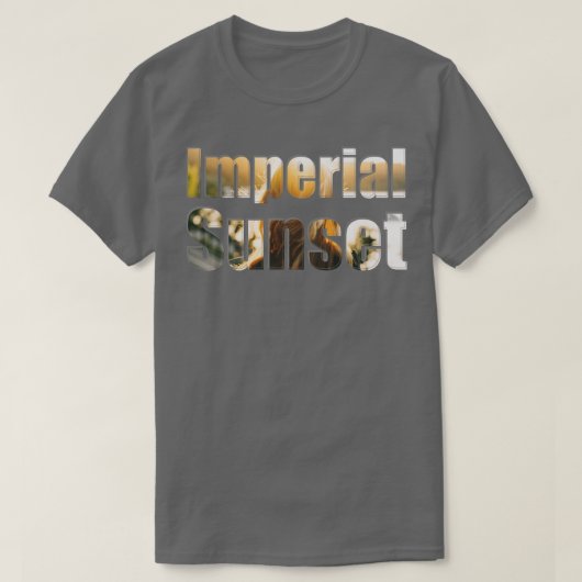 keizerlijke zonsondergang t-shirt (Design voorkant)