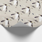 keizerpinguïn cadeaupapier (Hoek)