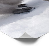 keizerpinguïn met poster van kuikens (Hoek)