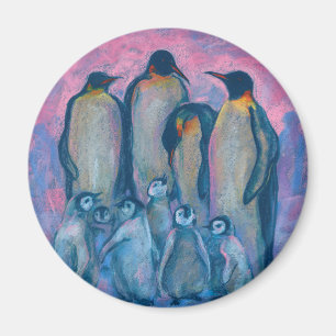 keizerpinguïns, Antarctische vogels, ouders en Kin Magneet