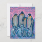 keizerpinguïns, Antarctische vogels schilderen (Voorkant)