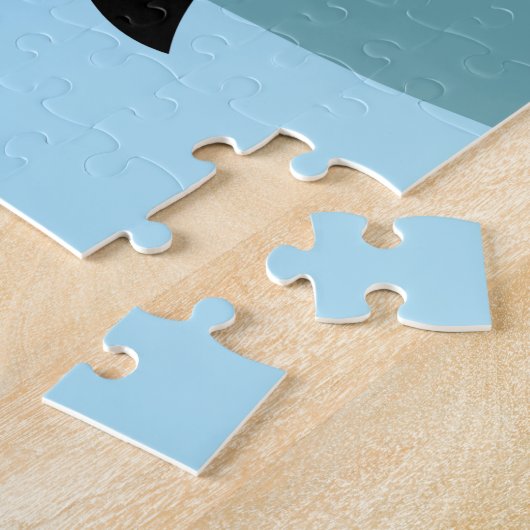 keizerpinguïns met Baby pinguïn Legpuzzel (Zijkant)