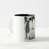 keizerpinguïns met griep - mok (Voorkant links)