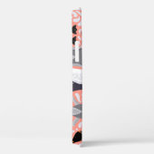 Keizerpinguïns, welpen, roze decoratief patroon. Case-Mate iPhone case (Achterkant / Rechts)
