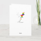 Keizerpride kerstboom met pinguïn Couple Feestdagen Kaart (Achterkant)