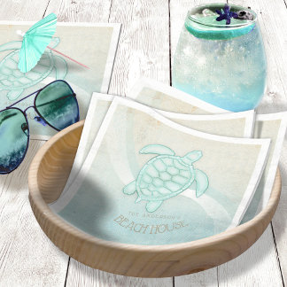Keizerschildpad/Tortoise Aqua Blue ID623 Servet