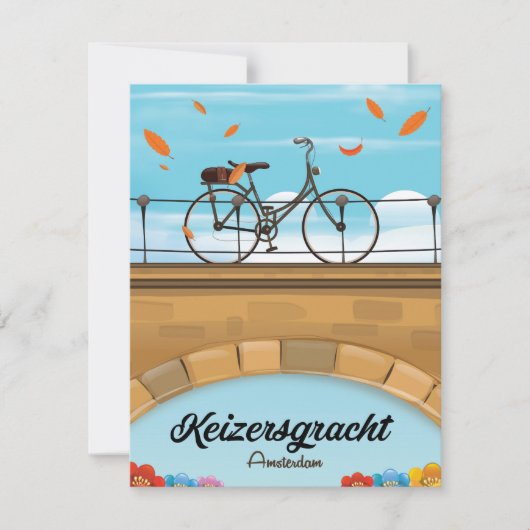 Keizersgracht gracht Amsterdam reisposter (Voorkant)