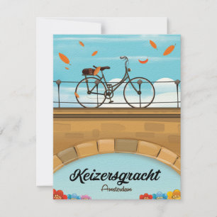 Keizersgracht gracht Amsterdam reisposter