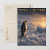 Keizerspinguïn Antarctisch Ijs DIEREN Briefkaart (Voorkant / Achterkant)