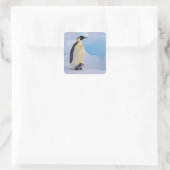 Keizerspinguïn | Aptenodytes Vierkante Sticker (Tas)