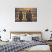 Keizerspinguïns Canvas Afdruk (Insitu (Slaapkamer))