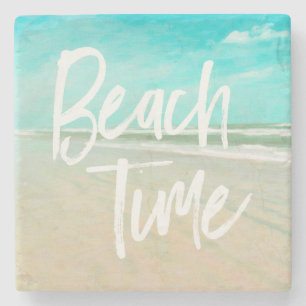 Keizertijd Turquoise Sky Beach Seascape Coas Stenen Onderzetter