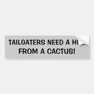 Keizigers hebben een microfoon van een cactus nodi bumpersticker