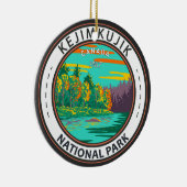 Kejimkujik Nationaal Park Nog steeds Brook Canada  Keramisch Ornament (Rechts)
