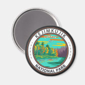 Kejimkujik Nationaal Park Nog steeds Brook Canada Magneet (Voorkant / Achterkant)