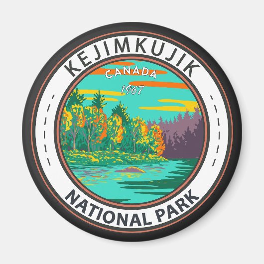 Kejimkujik Nationaal Park Nog steeds Brook Canada Magneet (Voorkant)