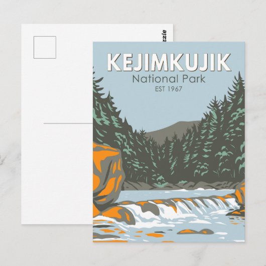 Kejimkujik National Park Canada  kunst Briefkaart (Voorkant / Achterkant)