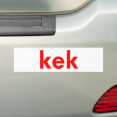 kek bumpersticker (Op auto)