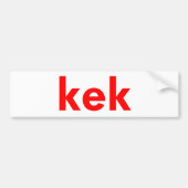 kek bumpersticker (Voorkant)