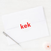 kek ronde sticker (Envelop)