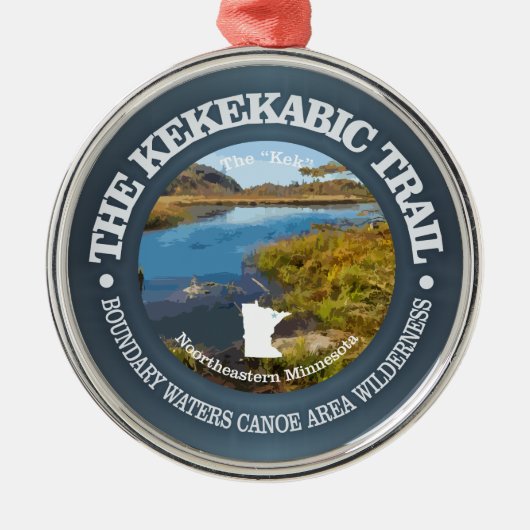 Kekekabic Trail Metalen Ornament (Voorkant)